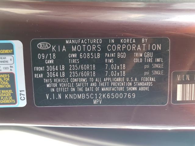 Photo 9 VIN: KNDMB5C12K6500769 - KIA SEDONA LX 