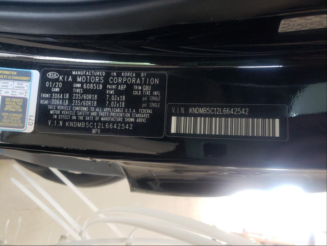 Photo 9 VIN: KNDMB5C12L6642542 - KIA SEDONA LX 