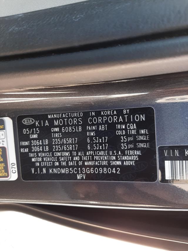 Photo 9 VIN: KNDMB5C13G6098042 - KIA SEDONA LX 