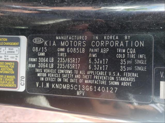 Photo 9 VIN: KNDMB5C13G6140127 - KIA SEDONA 