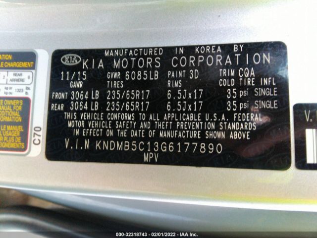 Photo 8 VIN: KNDMB5C13G6177890 - KIA SEDONA 