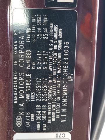 Photo 12 VIN: KNDMB5C13H6233036 - KIA SEDONA LX 