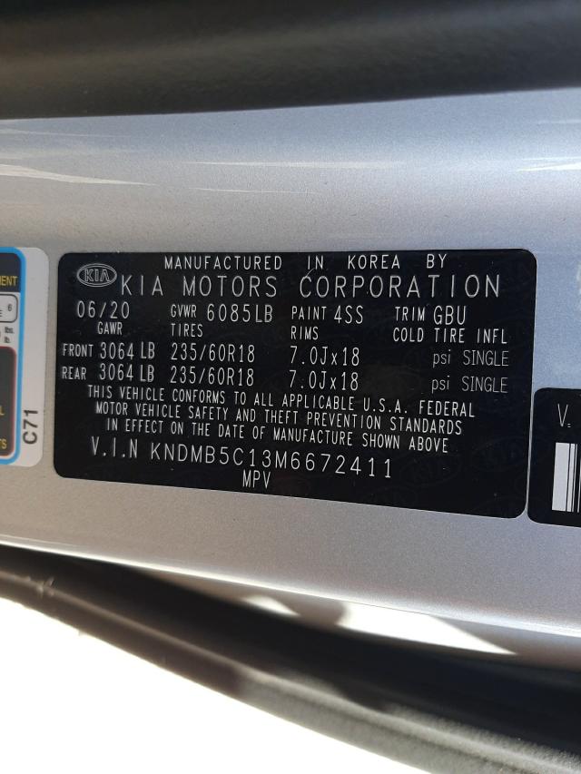 Photo 9 VIN: KNDMB5C13M6672411 - KIA SEDONA LX 