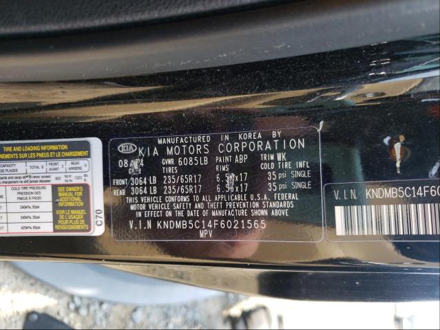 Photo 9 VIN: KNDMB5C14F6021565 - KIA SEDONA LX 