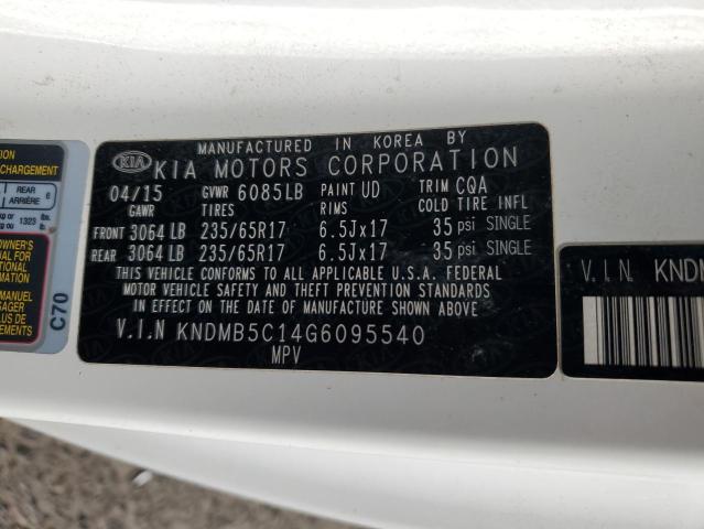 Photo 12 VIN: KNDMB5C14G6095540 - KIA SEDONA 