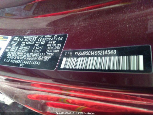 Photo 8 VIN: KNDMB5C14G6214543 - KIA SEDONA 