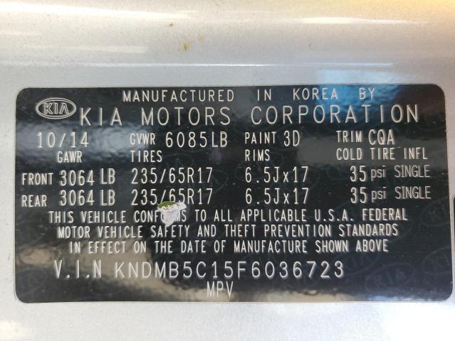 Photo 9 VIN: KNDMB5C15F6036723 - KIA SEDONA LX 