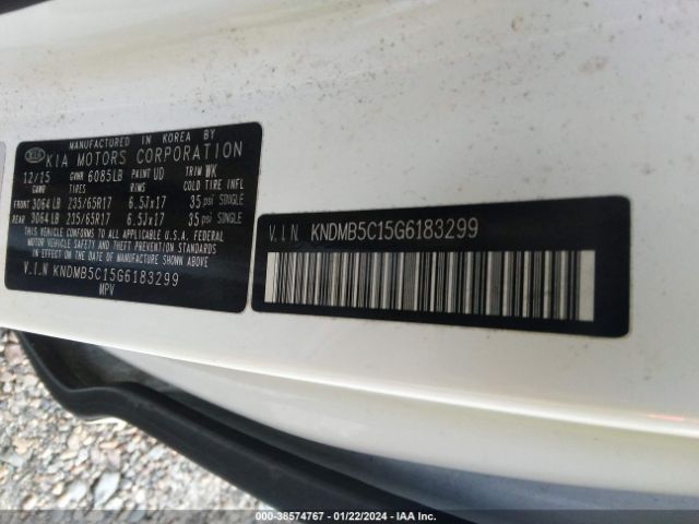 Photo 8 VIN: KNDMB5C15G6183299 - KIA SEDONA 