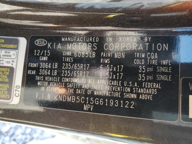 Photo 12 VIN: KNDMB5C15G6193122 - KIA SEDONA LX 