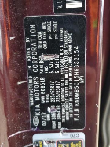 Photo 12 VIN: KNDMB5C15H6333154 - KIA SEDONA LX 