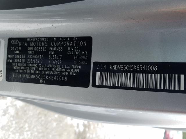 Photo 9 VIN: KNDMB5C15K6541008 - KIA SEDONA LX 