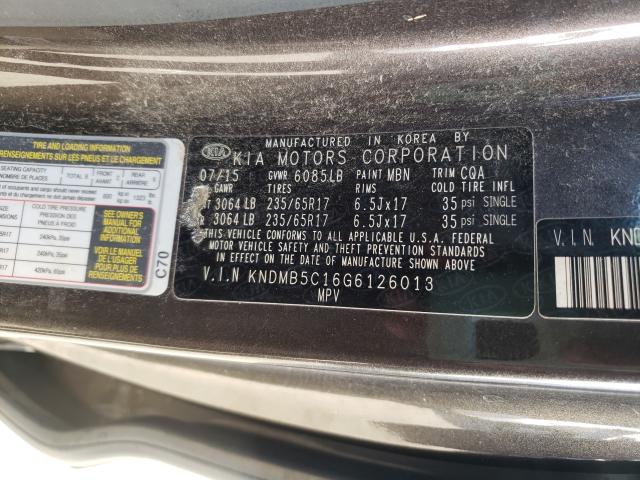 Photo 9 VIN: KNDMB5C16G6126013 - KIA SEDONA LX 