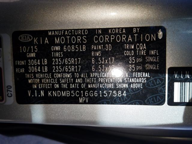 Photo 9 VIN: KNDMB5C16G6157584 - KIA SEDONA LX 