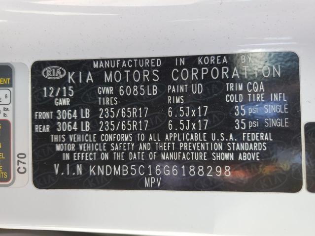 Photo 12 VIN: KNDMB5C16G6188298 - KIA SEDONA LX 