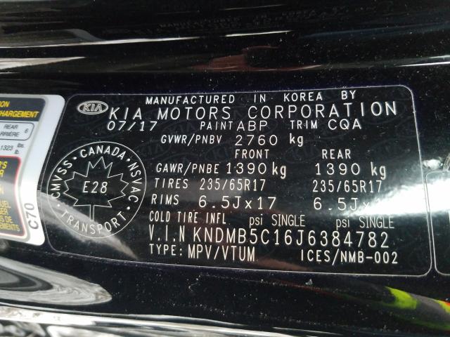 Photo 9 VIN: KNDMB5C16J6384782 - KIA SEDONA LX 