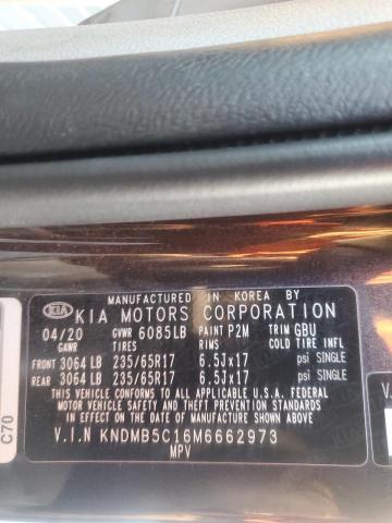 Photo 13 VIN: KNDMB5C16M6662973 - KIA SEDONA LX 