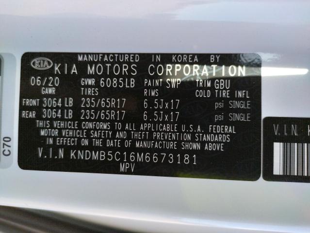 Photo 9 VIN: KNDMB5C16M6673181 - KIA SEDONA LX 