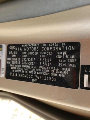 Photo 9 VIN: KNDMB5C17G6121533 - KIA SEDONA LX 