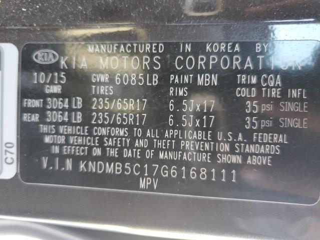 Photo 12 VIN: KNDMB5C17G6168111 - KIA ALL MODELS 