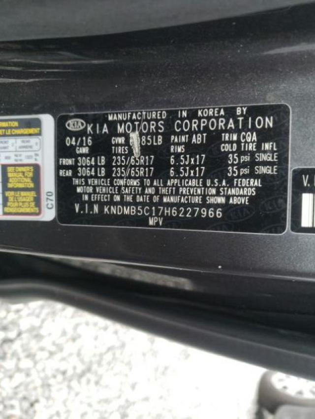 Photo 9 VIN: KNDMB5C17H6227966 - KIA SEDONA LX 