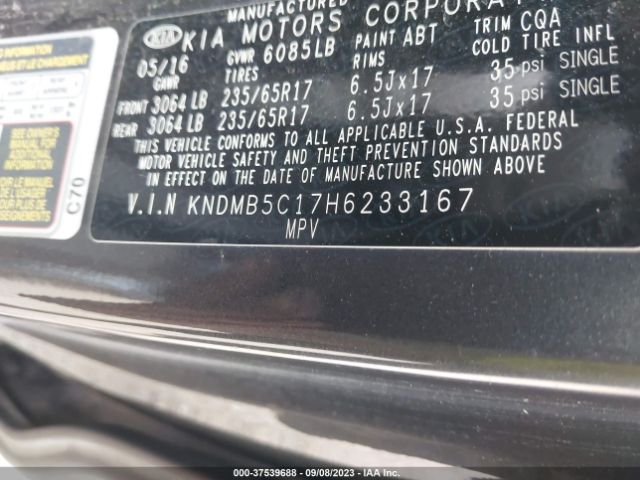 Photo 8 VIN: KNDMB5C17H6233167 - KIA SEDONA 