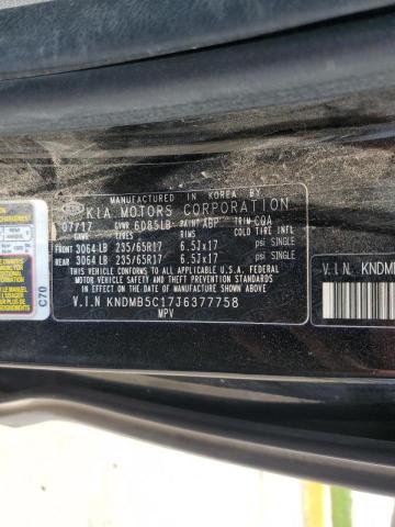 Photo 12 VIN: KNDMB5C17J6377758 - KIA SEDONA LX 