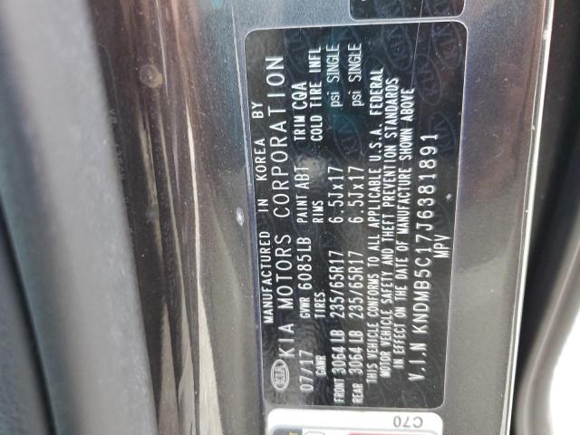 Photo 12 VIN: KNDMB5C17J6381891 - KIA SEDONA LX 