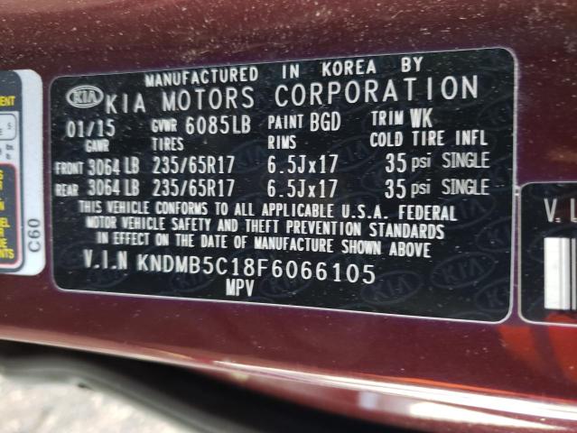 Photo 9 VIN: KNDMB5C18F6066105 - KIA SEDONA LX 