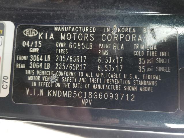 Photo 12 VIN: KNDMB5C18G6093712 - KIA SEDONA LX 