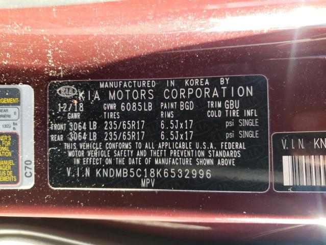 Photo 12 VIN: KNDMB5C18K6532996 - KIA SEDONA LX 