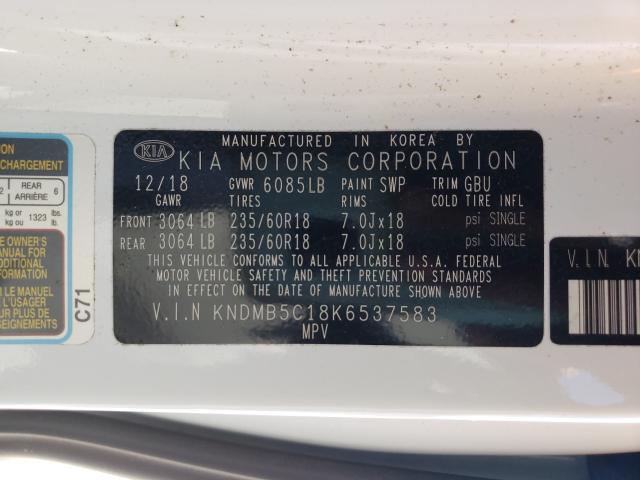 Photo 9 VIN: KNDMB5C18K6537583 - KIA SEDONA LX 