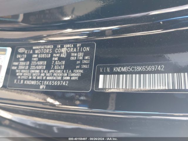 Photo 8 VIN: KNDMB5C18K6569742 - KIA SEDONA 