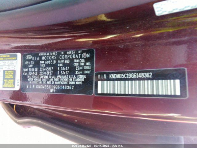 Photo 8 VIN: KNDMB5C19G6148362 - KIA SEDONA 