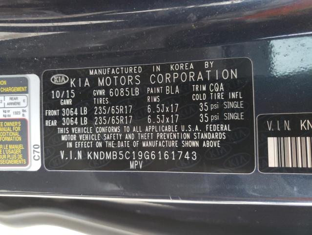 Photo 12 VIN: KNDMB5C19G6161743 - KIA ALL MODELS 