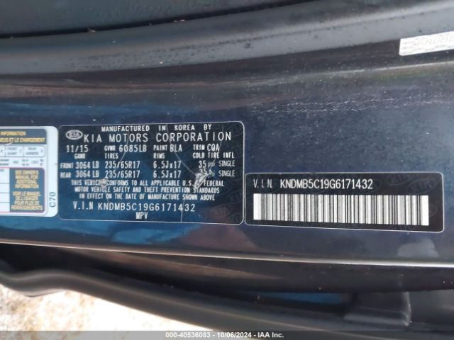 Photo 8 VIN: KNDMB5C19G6171432 - KIA SEDONA 