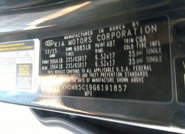 Photo 8 VIN: KNDMB5C19G6191857 - KIA SEDONA LX 