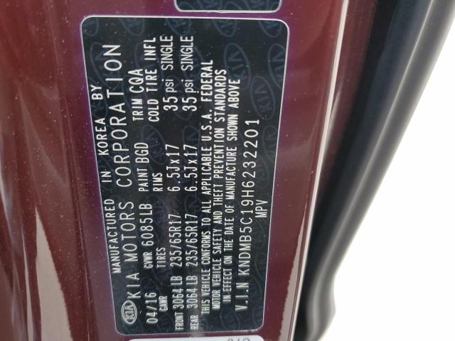 Photo 12 VIN: KNDMB5C19H6232201 - KIA SEDONA LX 