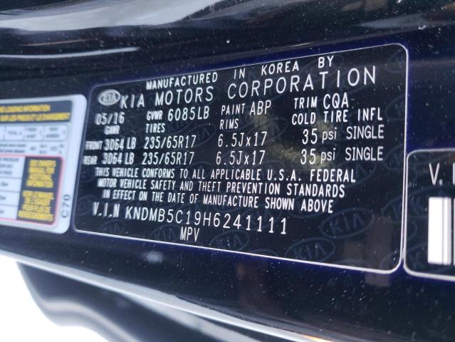 Photo 9 VIN: KNDMB5C19H6241111 - KIA SEDONA LX 