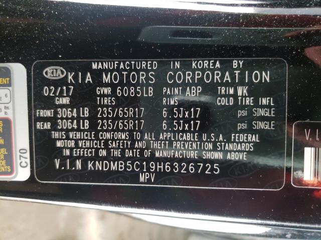 Photo 9 VIN: KNDMB5C19H6326725 - KIA SEDONA LX 