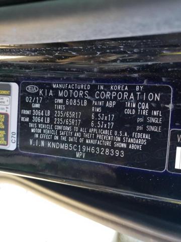 Photo 9 VIN: KNDMB5C19H6328393 - KIA SEDONA LX 