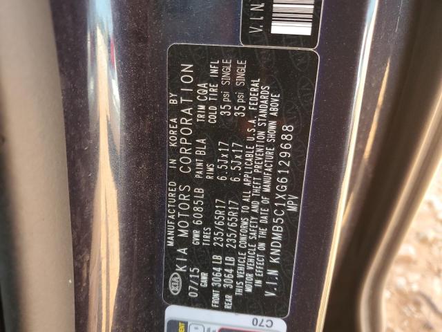 Photo 13 VIN: KNDMB5C1XG6129688 - KIA SEDONA LX 