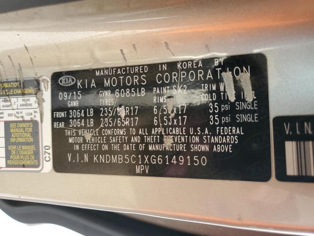 Photo 12 VIN: KNDMB5C1XG6149150 - KIA SEDONA LX 