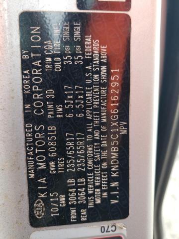 Photo 13 VIN: KNDMB5C1XG6162951 - KIA SEDONA LX 