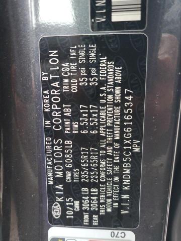 Photo 12 VIN: KNDMB5C1XG6165347 - KIA SEDONA LX 