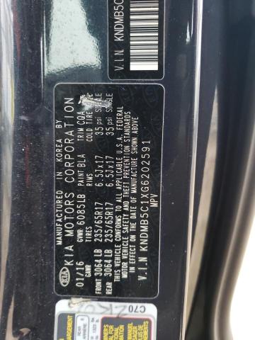 Photo 12 VIN: KNDMB5C1XG6202591 - KIA SEDONA LX 