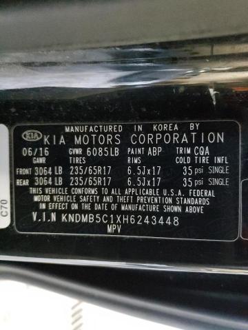 Photo 9 VIN: KNDMB5C1XH6243448 - KIA SEDONA LX 