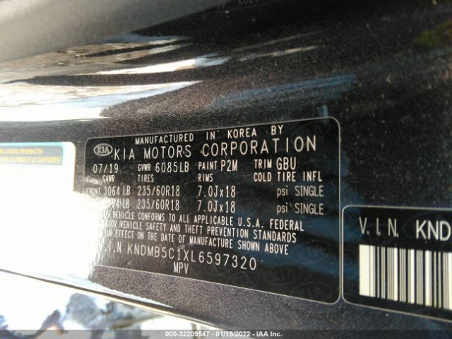 Photo 8 VIN: KNDMB5C1XL6597320 - KIA SEDONA 