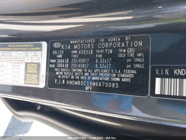 Photo 8 VIN: KNDMB5C1XM6673085 - KIA SEDONA 