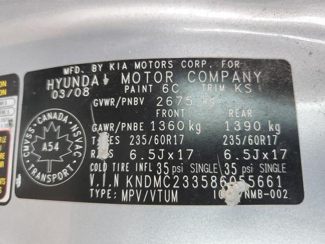 Photo 12 VIN: KNDMC233586055661 - HYUNDAI ENTOURAGE 