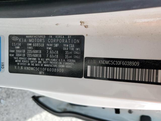 Photo 12 VIN: KNDMC5C10F6038909 - KIA SEDONA EX 